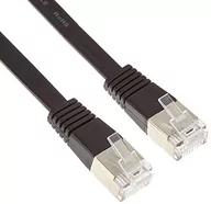 Kable miedziane - Equip Cat.6A S/FTP Patch Japan Cable 3.0m black flat Cable 607892 607892 - miniaturka - grafika 1