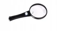 Mikroskopy i lupy - LUPA SZKŁO POWIĘKSZAJĄCE DO CZYTANIA X 6 ZOOM ŚWIATŁO LED 9CM - miniaturka - grafika 1