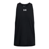 Koszulki sportowe męskie - Under Armour UA Baseline Bawełniany zbiornik, czarny/biały, XS - miniaturka - grafika 1
