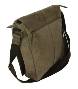 Skórzana Torba JENNIFER JONES Listonoszka Ze Skórzaną Klapką BEŻOWA 4527 32 x 29 x 9 - Torby męskie Skórzana Torba JENNIFER JONES Listonoszka Ze Skórzaną Klapką BEŻOWA 4527 32 x 29 x 9 - Torby męskie - miniaturka - grafika 4