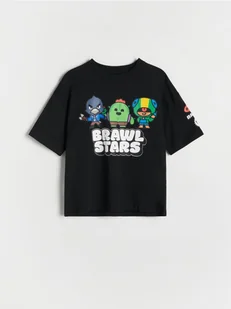 Reserved - T-shirt oversize Brawl Stars - czarny - Koszulki dla chłopców - miniaturka - grafika 1