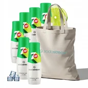 Syropy i koncentraty owocowe - Zestaw Syrop koncentrat do wody SodaStream 7up 6x440 ml + Torba - miniaturka - grafika 1