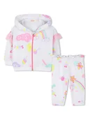 Bluzy i sweterki niemowlęce - Billieblush 2-częściowy zestaw w kolorze białym - miniaturka - grafika 1