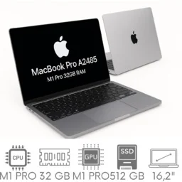 Apple MacBook Pro 16 A2485 M1 PRO 32GB 512 SSD 16,2" Liquid Retina XDR 3456x2234 WiFi BT Kam OS Sequoia PL Gw12mc - Elektronika OUTLET - miniaturka - grafika 1