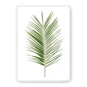 Plakaty - Dekoria Dekoria Plakat Palm Leaf Green 70 x 100 cm Ramka Biała 223F-000-06 - miniaturka - grafika 1