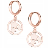 Kolczyki - Kolczyki Gwiazdki Gwiazda różowe złoto 925 - miniaturka - grafika 1