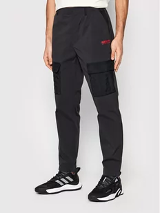 Adidas Spodnie materiałowe Adventure Cargo HF4799 Czarny Regular Fit - Spodnie męskie - miniaturka - grafika 1