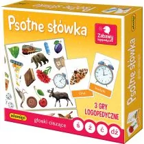 Adamigo Psotne słówka: Głoski ciszące - Gry planszowe - miniaturka - grafika 1