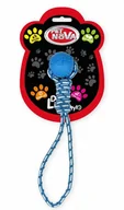 Zabawki dla psów - PET NOVA - Piłka Na Sznurze Zabawka Dla Psa Niebieska 40cm - miniaturka - grafika 1