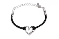 Bransoletki - Bransoletka Sznurkowa Serduszko Japan Style - miniaturka - grafika 1