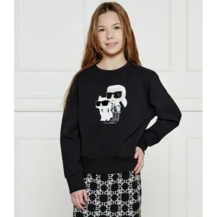 Karl Lagerfeld Kids Bluza Regular Fit - Bluzy dla dziewczynek - miniaturka - grafika 1