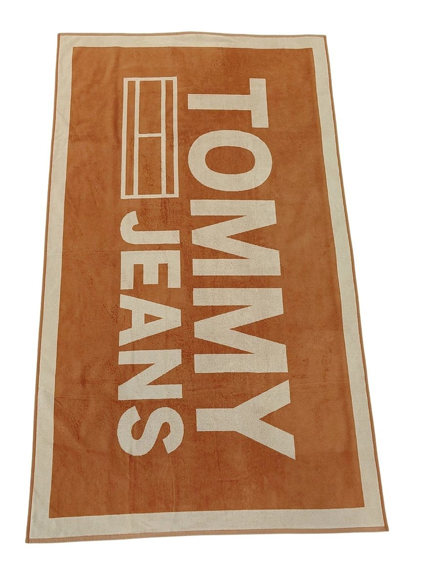 TOMMY HILFIGER RĘCZNIK DUŻY GRUBY 180X100CM DWUSTRONNY PLAŻOWY 100% BAWEŁNA