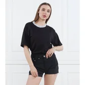 Koszulki i topy damskie - Tommy Jeans T-shirt TJW OVR LOGO TAPING TEE | Regular Fit - miniaturka - grafika 1