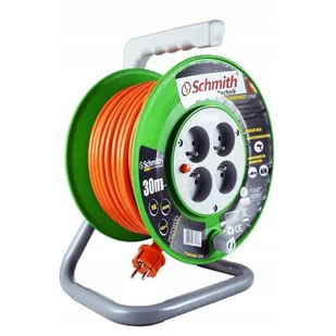 HBF SCHMITH bębnowy SCHMITH SPSL-2-30 30 m) - Przedłużacze i rozgałęźniki - miniaturka - grafika 1
