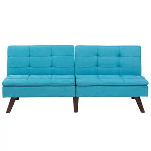 Beliani Sofa rozkładana turkusowa RONNE 48842 - Sofy i kanapy - miniaturka - grafika 1