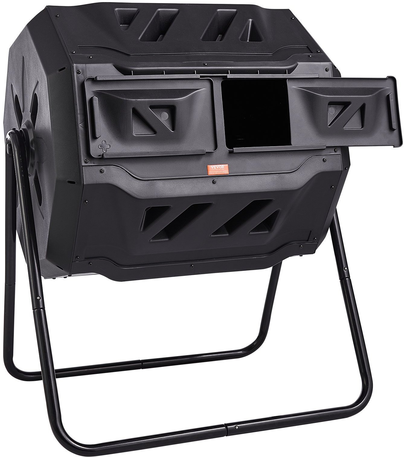 VEVOR Kompostownik obrotowy dwukomorowy na stelażu bębnowy 163 L