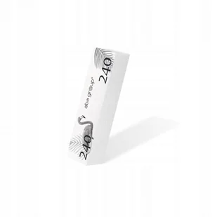 Aba Group Blok do Paznokci Polerski Ścierny Biały 240/240 - Akcesoria do paznokci - miniaturka - grafika 2