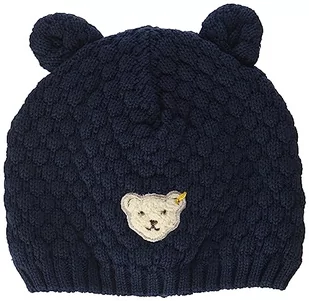 Steiff Baby Girls Classic czapka beanie, granatowa, 49 - Czapki dla dzieci - miniaturka - grafika 1