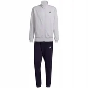 Dresy damskie - Dres męski adidas Logo Graphic Track Suit szaro-granatowy H61134 2XL - Adidas - miniaturka - grafika 1