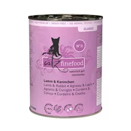 Mokra karma dla kotów - Zestaw Catz Finefood w puszce, 12 x 400 g - Jagnięcina z królikiem Dostawa GRATIS! - miniaturka - grafika 1