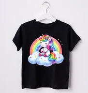 Koszulki dla dziewczynek - Koszulka dla dziewczynki z unicornem uni6 - miniaturka - grafika 1