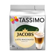 Kawa w kapsułkach i saszetkach - Kapsułki Tassimo Jacobs Latte Macchiato Vanilla 8 szt. - miniaturka - grafika 1