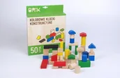 Zabawki konstrukcyjne - Brik Klocki konstrukcyjne kolorowe 50 - miniaturka - grafika 1
