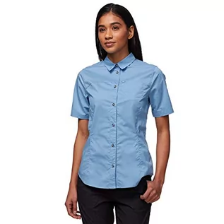 Koszulki i topy damskie - FJÄLLRÄVEN FJÄLLRÄVEN damska koszulka High Coast Stretch Shirt Ss W niebieski River Blue S F89846 - grafika 1