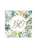 Długopisy - SERWETKI FLORAL FRAME 50 33X33 CM 20 SZTUK POL-MAK - miniaturka - grafika 1