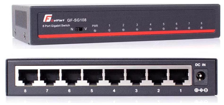 SWITCH GETFORT SG-108 (8 x Gigabit Eth)
