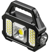 Latarki - ZD103 Latarka akumulatorowa powerbank     solarna - miniaturka - grafika 1