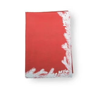 Obrus świąteczny 140 x 200 cm czerwony - Obrusy i serwetki - miniaturka - grafika 1