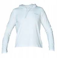 Bluzy damskie - Columbia W EU Sun Trek LS Hoodie 2145261100 białe L - miniaturka - grafika 1