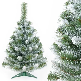 CHOINKA Sztuczna SOSNA ALPEJSKA OSZRONIONA sztuczny śnieg 70 cm + STOJAK - Choinki - miniaturka - grafika 1