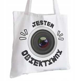 Torba Bawełniana biała dla Fotografa Na Prezent ekologiczna Trwały Nadruk - Torby i wózki na zakupy Torba Bawełniana biała dla Fotografa Na Prezent ekologiczna Trwały Nadruk - Torby i wózki na zakupy - miniaturka - grafika 1