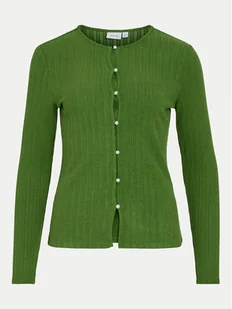 Vila Kardigan Dalena 14102368 Zielony Slim Fit - Swetry damskie - miniaturka - grafika 1