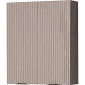 Szafki łazienkowe - Szafka łazienkowa z lamelami wisząca 60x72 Victa Lamello fume mat - miniaturka - grafika 1