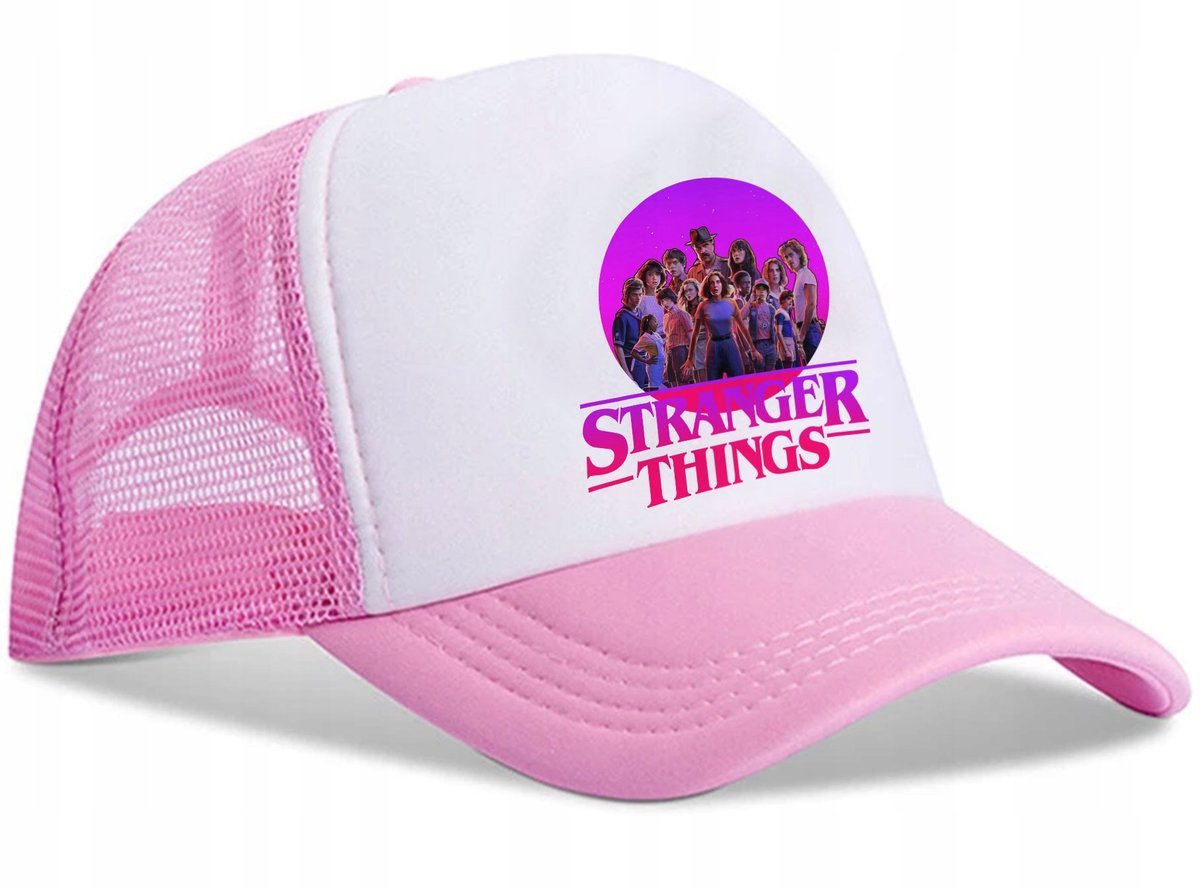RÓŻ CZAPKA Z DASZKIEM STRANGER THINGS ELEVEN Y4