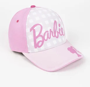 Czapka letnia Barbie - czapka dziecięca z nadrukiem i ochroną UV jasnoróżowa - Czapki dla dzieci - miniaturka - grafika 1
