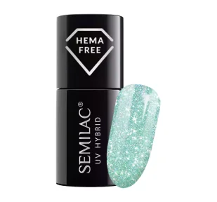 Semilac Seaqueen, lakier hybrydowy z efektem sunflash, 239, 7ml - Lakiery hybrydowe - miniaturka - grafika 1
