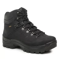 Buty trekkingowe męskie - Trekkingi Alpina Tundra 6931-1 Black - miniaturka - grafika 1