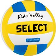 Siatkówka - Select Sport Volley Ball Kids  Biały/Niebieski/Żółty, Biały (2144600205_Weiß/Blau/Gelb_4) - miniaturka - grafika 1