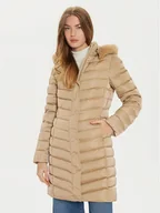 Kurtki damskie - Geox Kurtka puchowa Bettanie W4626H T3122 F5233 Beżowy Regular Fit - miniaturka - grafika 1