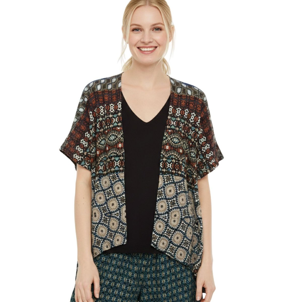 Narzutka damska Desigual Jamil 2w1 z koszulką-M