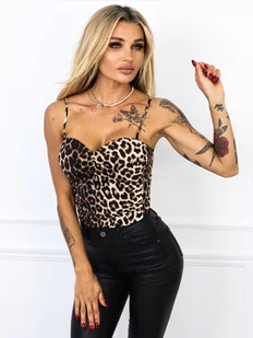 USZTYWNIANE BODY Z MARSZCZENIEM- PANTERKA - Olika - Body - miniaturka - grafika 1