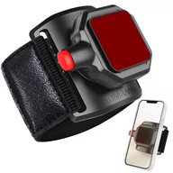Etui i futerały do telefonów - Opaska na rękę ramię na telefon do biegania sport uchwyt do telefonu zaczep klips TSA1 Armband czarny - miniaturka - grafika 1