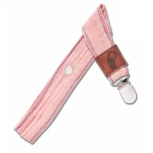 Hi Little One zawieszka do smoczka organiczny BIO muślin Salmon - Akcesoria do smoczków Hi Little One zawieszka do smoczka organiczny BIO muślin Salmon - Akcesoria do smoczków - miniaturka - grafika 1