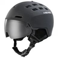 Kaski narciarskie - Head Radar 5K + SL, Kask narciarski z daszkiem, czarny - miniaturka - grafika 1