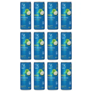 Quality Food Woda kokosowa z witaminą C Zestaw 12 x 320 ml - żywność - Woda - miniaturka - grafika 1