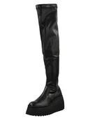 Kozaki damskie - Steve Madden Skórzane kozaki w kolorze czarnym - miniaturka - grafika 1